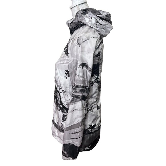 Lululemon Miss Misty II Jacket Women’s Size 2 Black White Print Packable Hooded - Picture 4 of 12